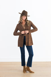 DF SUEDE REVERSIBLE  JACKET - VISONE