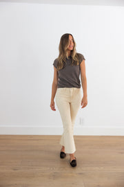 DL1961  BRIDGET BOOT HIGH RISE INSTASCULPT CROP FLAX