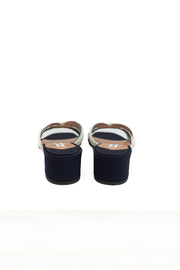 AQUAZZURA CRYSTAL MUSE SANDAL 35 - MARINE BLUE
