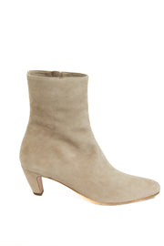 AQUAZZURA SLOAN 50 SUEDE BOOTS - STONE