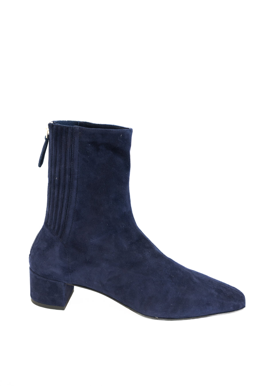 AQUAZZURA SAINT HONORE SUEDE ANKLE BOOTS - MEZZANOTTE