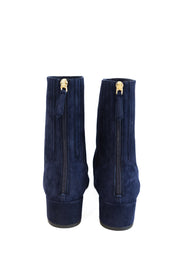 AQUAZZURA SAINT HONORE SUEDE ANKLE BOOTS - MEZZANOTTE