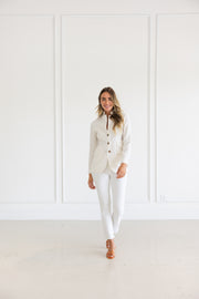 Diane Firsten Cashmere Woven Birdseye-Riding Jacket
