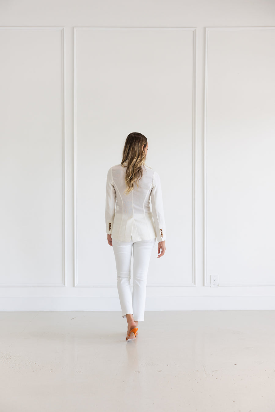 Diane Firsten Cashmere Woven Birdseye-Riding Jacket