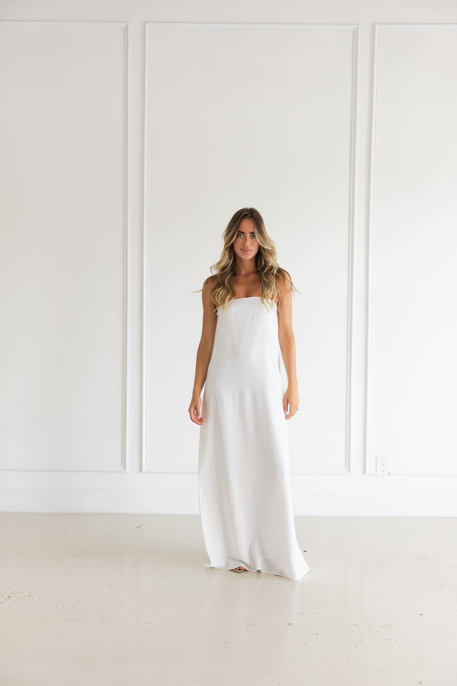 SABLYN ARDEN STRAPLESS MAXI DRESS -WHITE