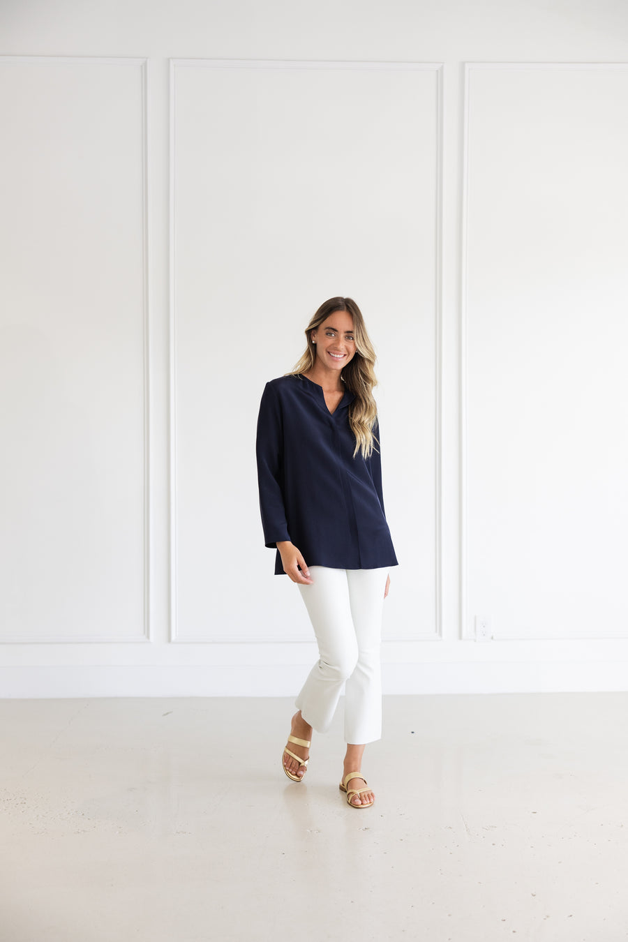 PETER COHEN NEW ETHNIC TOP - MIDNIGHT NAVY
