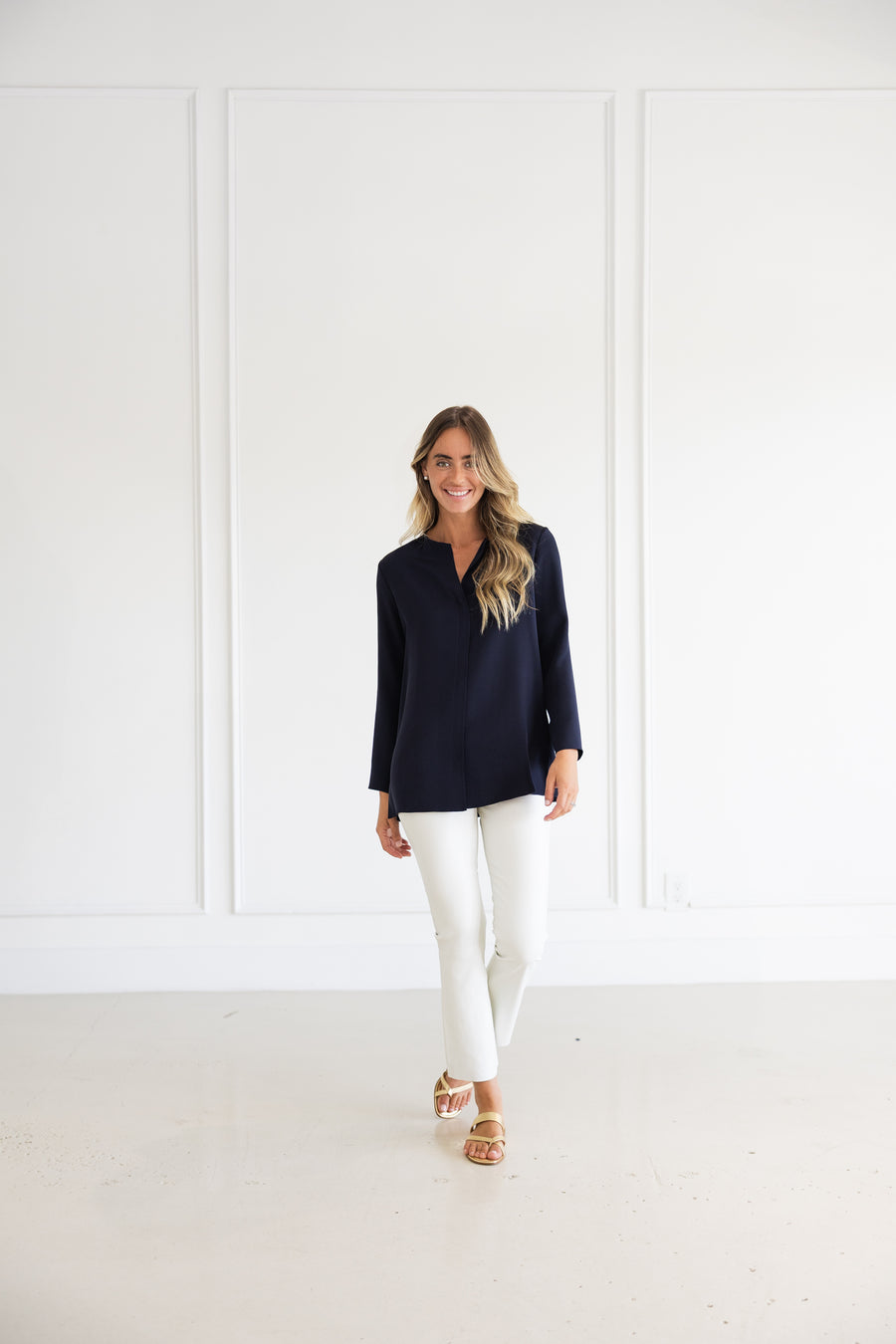 PETER COHEN NEW ETHNIC TOP - MIDNIGHT NAVY