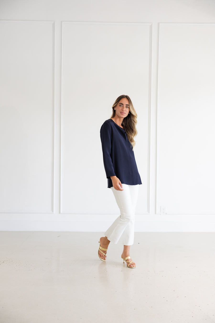 PETER COHEN NEW ETHNIC TOP - MIDNIGHT NAVY