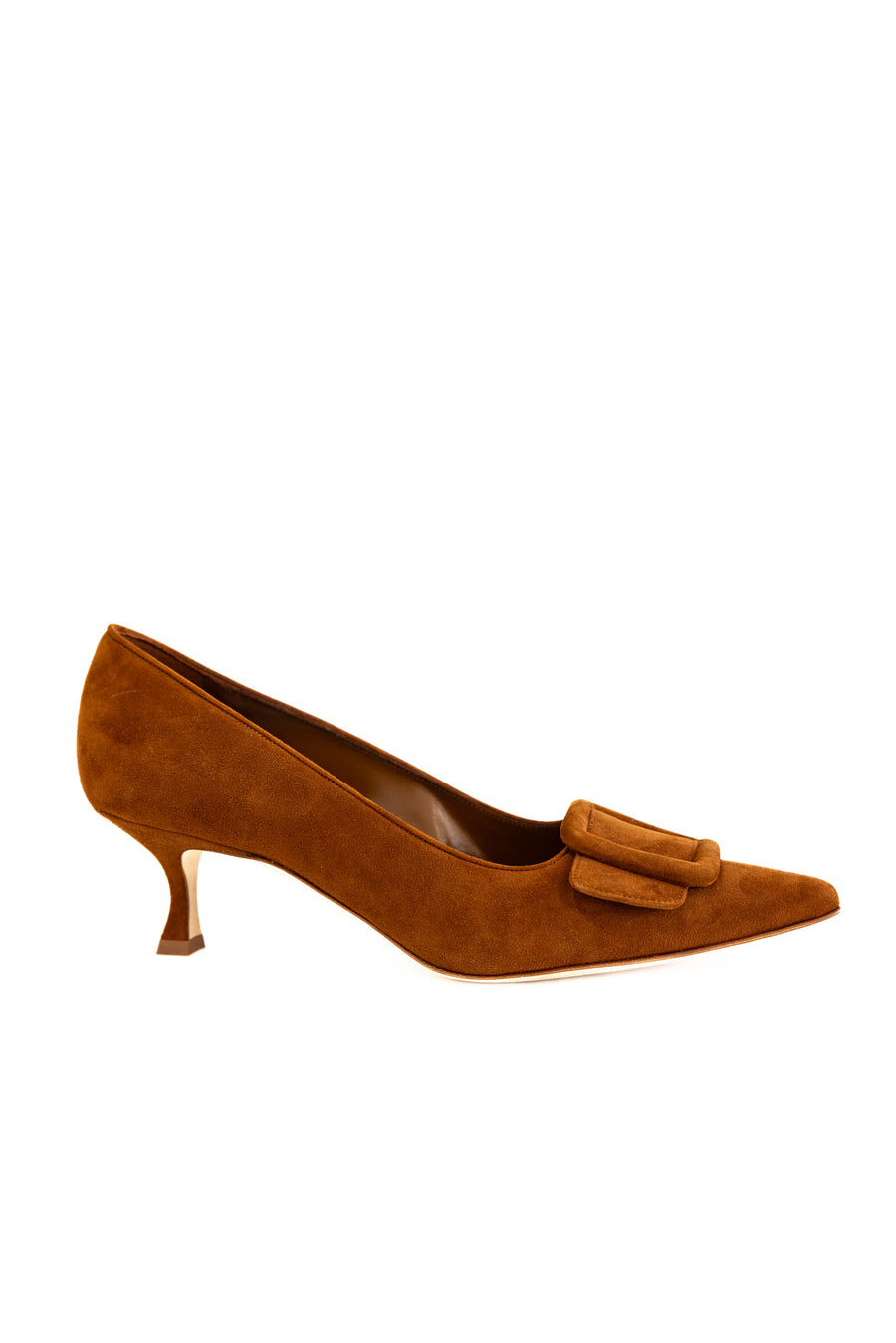 MANOLO BLAHNIK MAYSALEPUMP  GALA- COGNAC