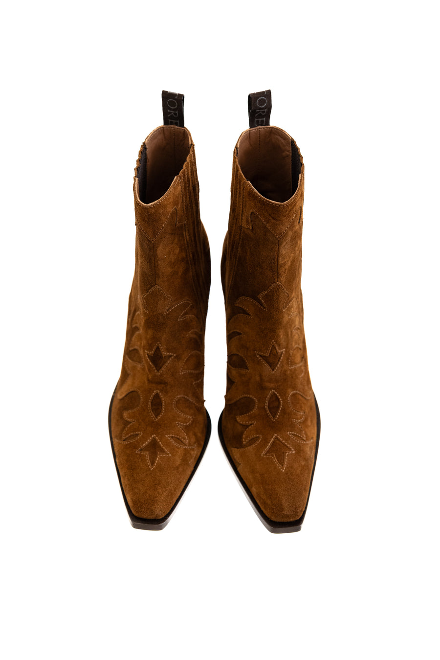 SARTORE PARIS PULL ON WITH FLAME 70MM HEEL ARABICA