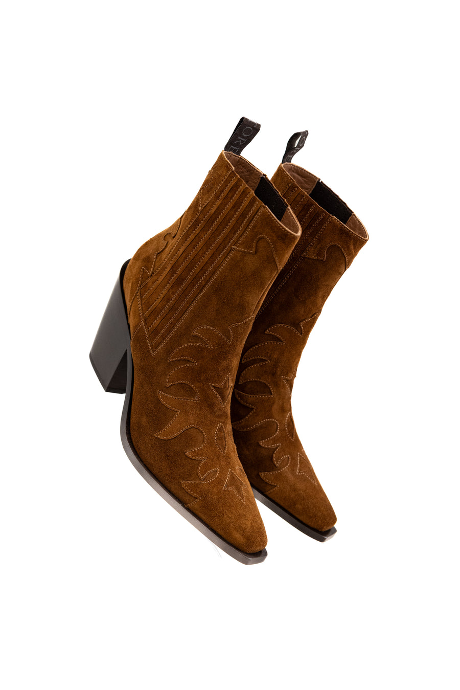 SARTORE PARIS PULL ON WITH FLAME 70MM HEEL ARABICA