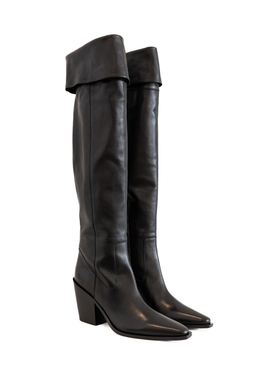 SARTORE PARIS TALL BLACK OVER THE KNEE BOOT BLACK