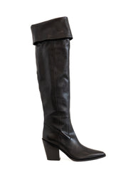SARTORE PARIS TALL BLACK OVER THE KNEE BOOT BLACK