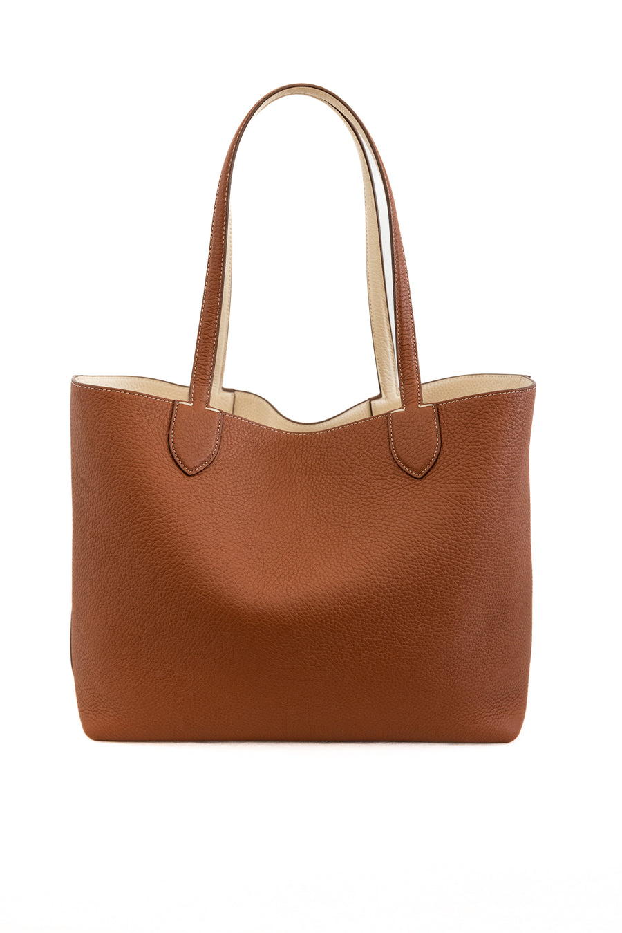 MICHINO RIVOLI BAG TAURILLON LEATHER - GOLD/IVORY