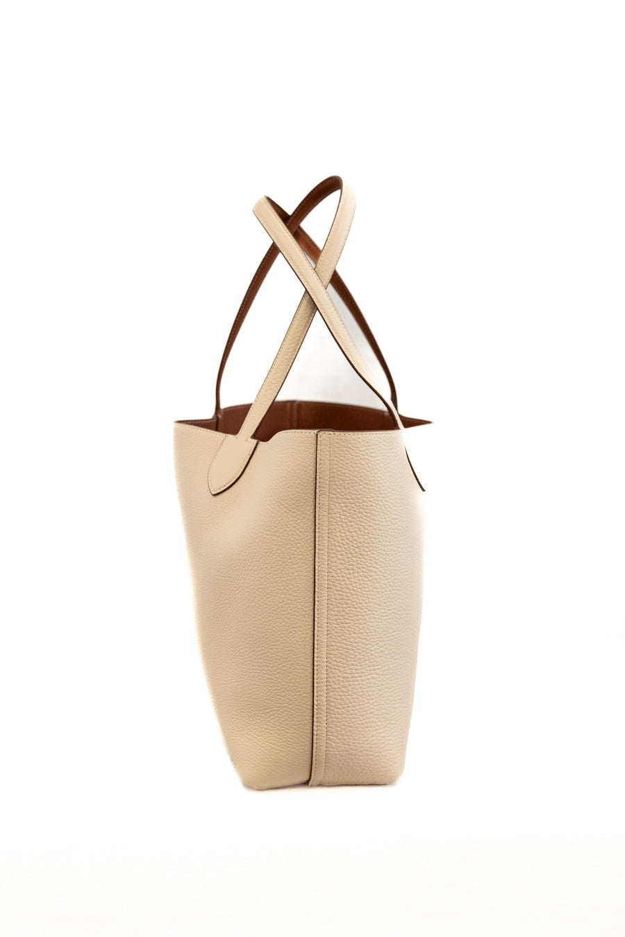 MICHINO RIVOLI BAG TAURILLON LEATHER - GOLD/IVORY
