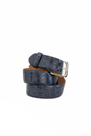 W.KLEINBERG 1 3/8" GLAZED ALLIGATOR BELT GREY