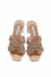 AQUAZZURA - CRYSTAL MUSE SANDAL 35
