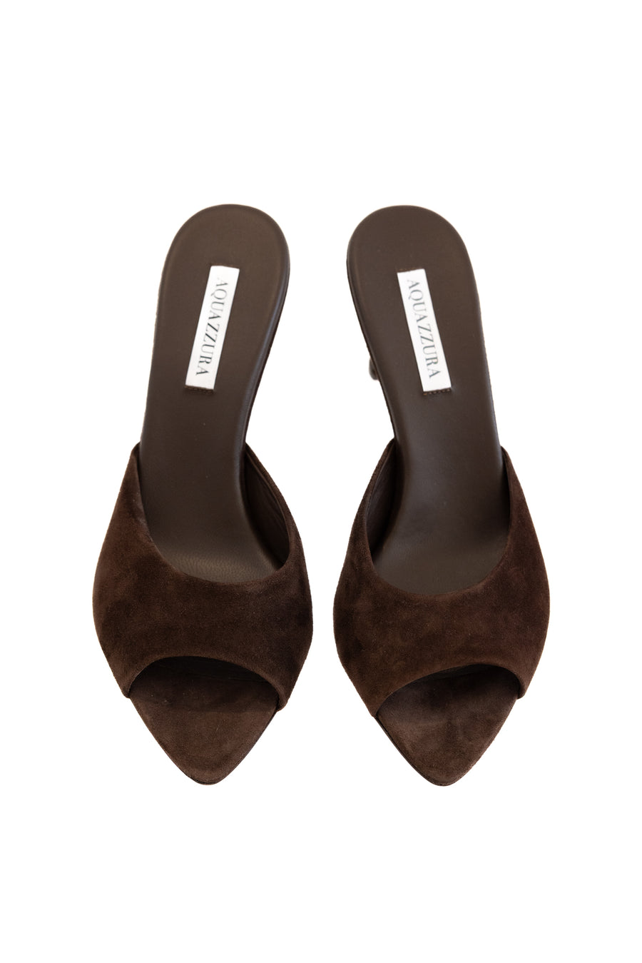 AQUAZZURA -BISOUS MULE ESPRESSO