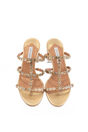 AQUAZZURA TEQUILA SANDAL 50MM - LIGHT COPPER