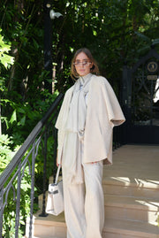 BRUNELLO CUCINELLI RELAXED CUFFED TROUSER - AVORIO