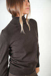 DF CASHMERE TURTLENECK - BROWN