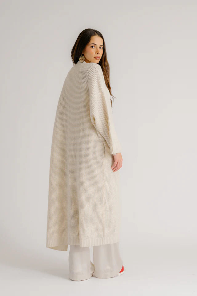 SABLYN CEDAR CASHMERE SLOUCHY DUSTER - GARDENIA