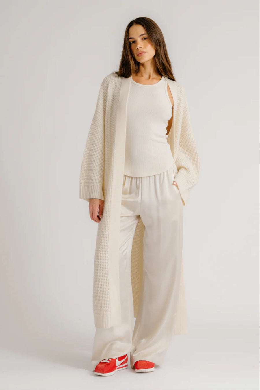 SABLYN CEDAR CASHMERE SLOUCHY DUSTER - GARDENIA