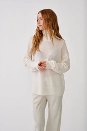 SABLYN FILOMENA SLOUCHY CASHMERE TURTLENECK - GARDENIA