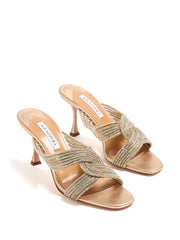 AQUAZZURA GATSBY MULE - LIGHT COPPER
