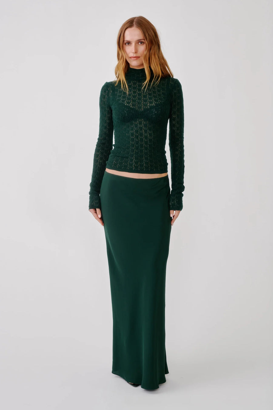 SABLYN GRACE MAXI SKIRT - HUNTER GREEN