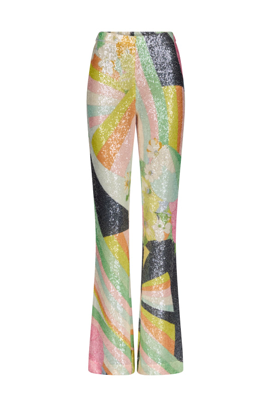 LEONARD PARIS  FSIDI SEQUIN PANT - PALACE MULTI