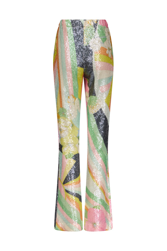 LEONARD PARIS  FSIDI SEQUIN PANT - PALACE MULTI