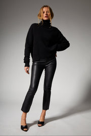 SPRWMN CROP FLARE - BLACK