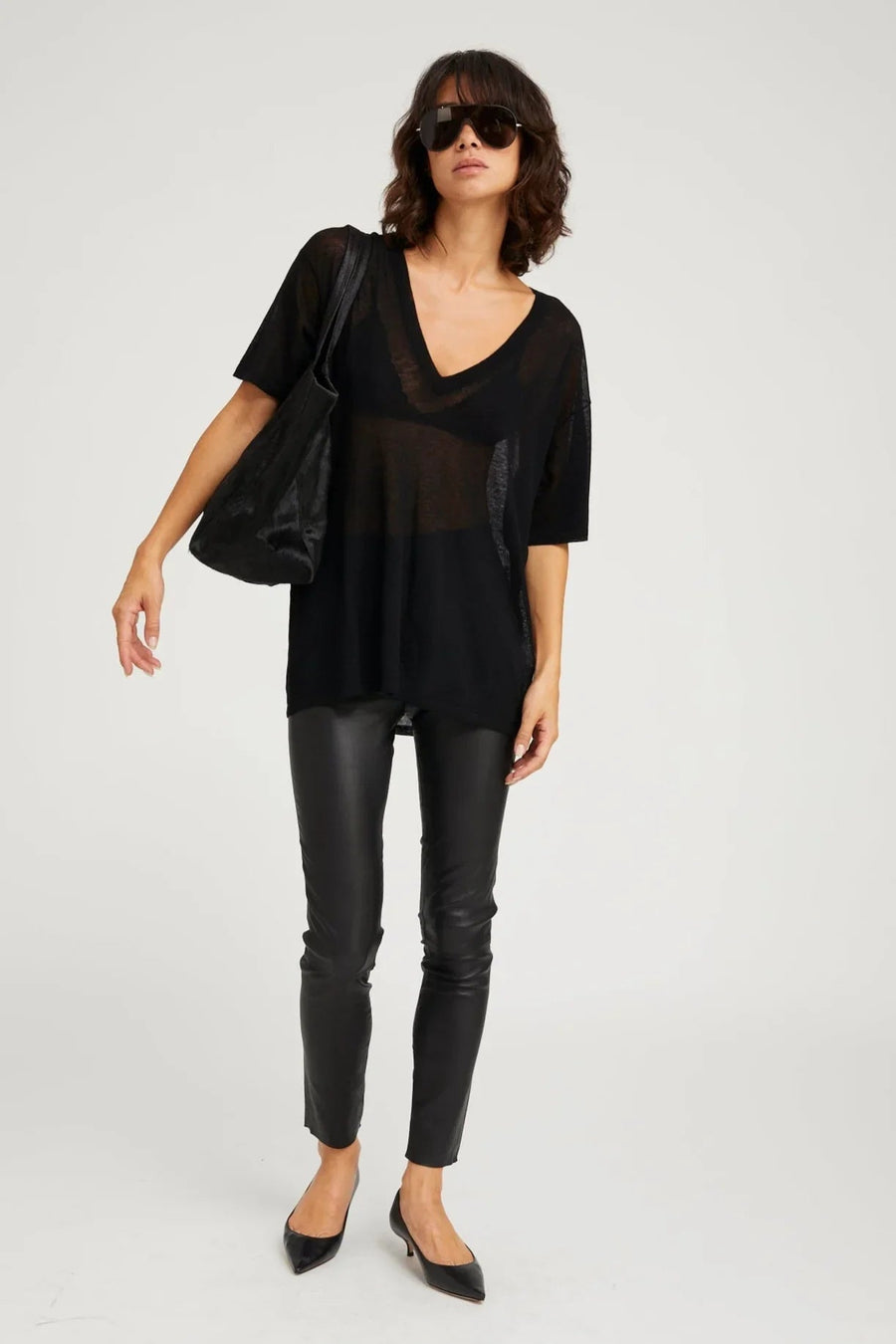 SPRWMN ANKLE STRAIGHT - BLACK