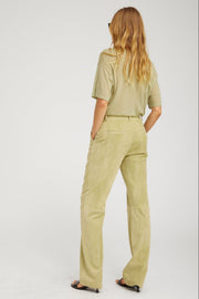 SPRWMN BAGGY LOWRISE TROUSERS SUEDE - PISTACHIO