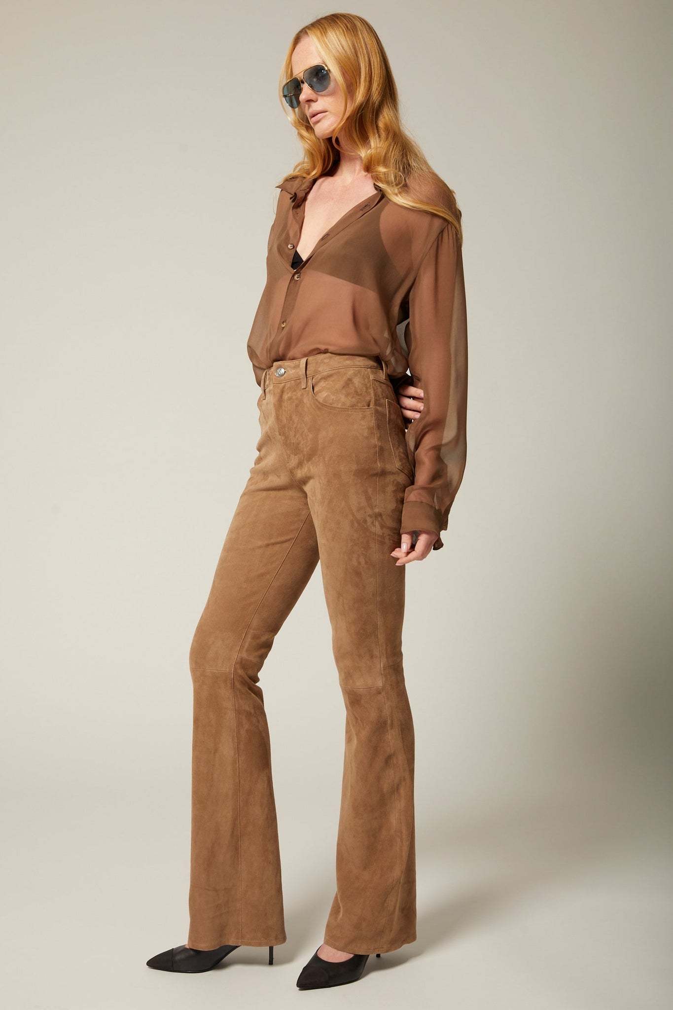 SPRWMN 5 POCKET MICRO FLARE - TAUPE