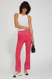 SPRWMN ANKLE FLARE SUEDE- HOT PINK