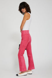SPRWMN ANKLE FLARE SUEDE- HOT PINK