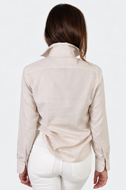 DF ITALIAN MADE COTTON BLEND SHIRT - SAND