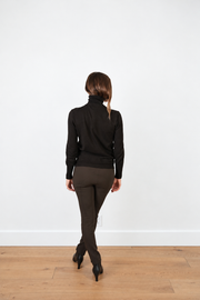 DF CASHMERE TURTLENECK - BROWN