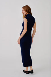 SABLYN MONIQUE SLOUCHY MOCK NECK DRESS - MIDNIGHT NAVY