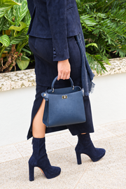 AQUAZZURA MARTINE BOOTIE PLATEAU 110 - MEZZANOTTE