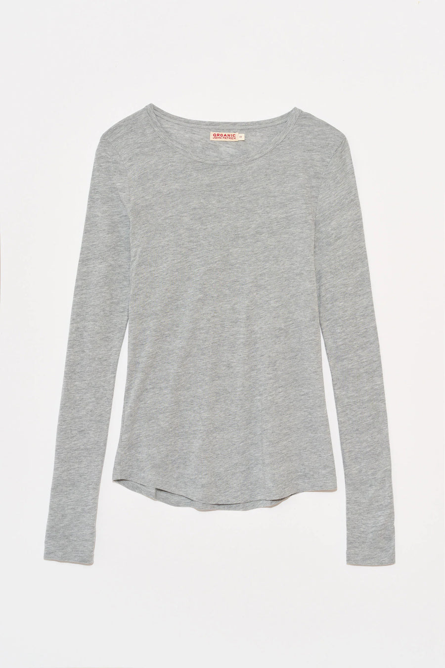 ORGANIC LONG SLEEVE TEE - GREY