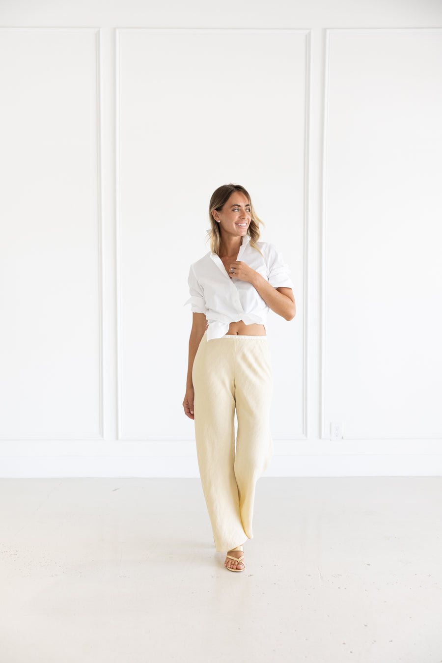 DF FINAMORE COTTON POPLIN SHIRT - WHITE
