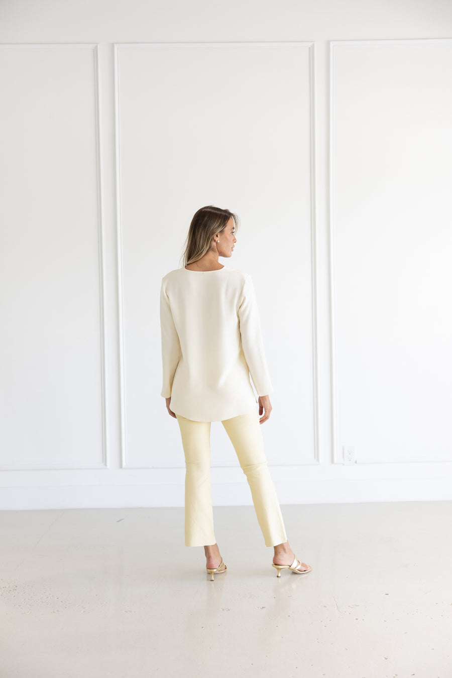 SPRWMN  CROP FLARE - BUTTER