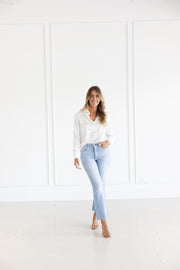 DF ITALIAN MADE SILK SHIRT JAVIER - WHITE