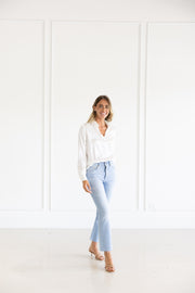 DF ITALIAN MADE SILK SHIRT JAVIER - WHITE