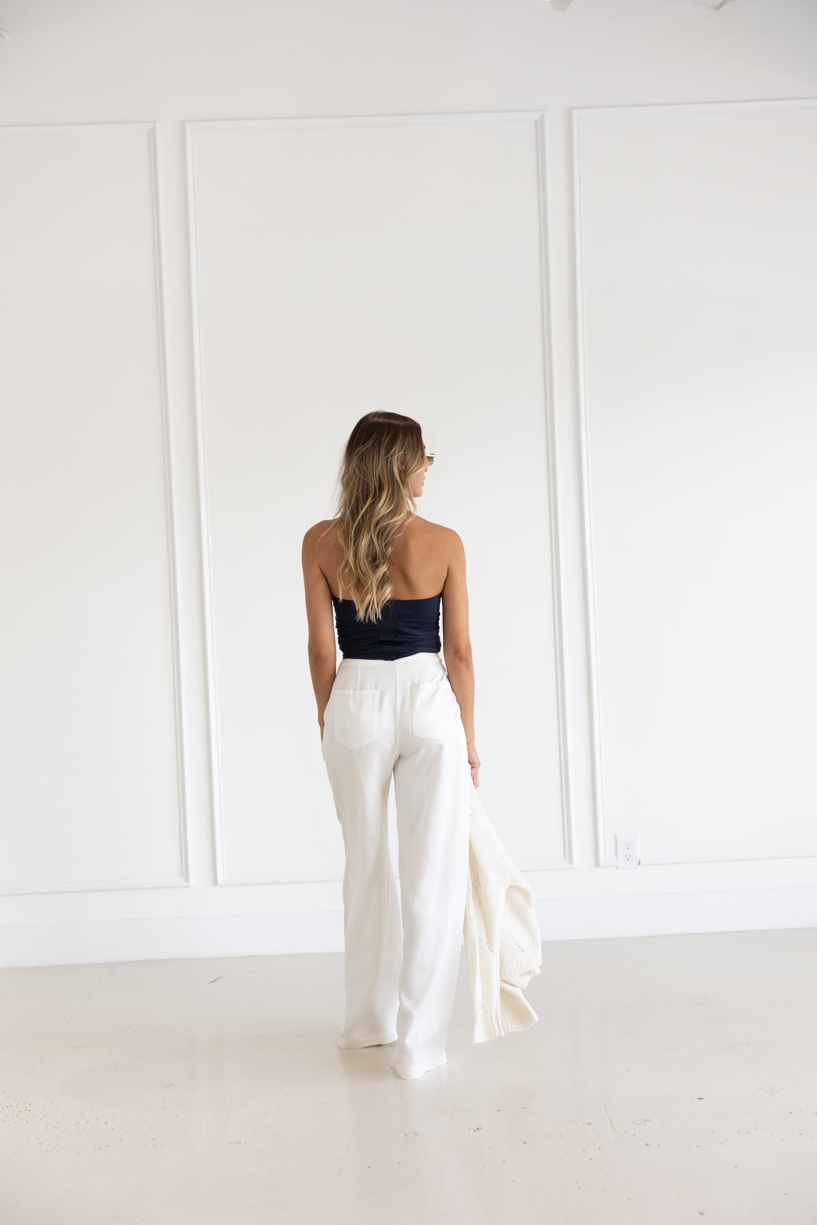 Sablyn Draped Strapless Top
