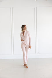 DF CASHMERE PATCH POCKET JACKET - PINK