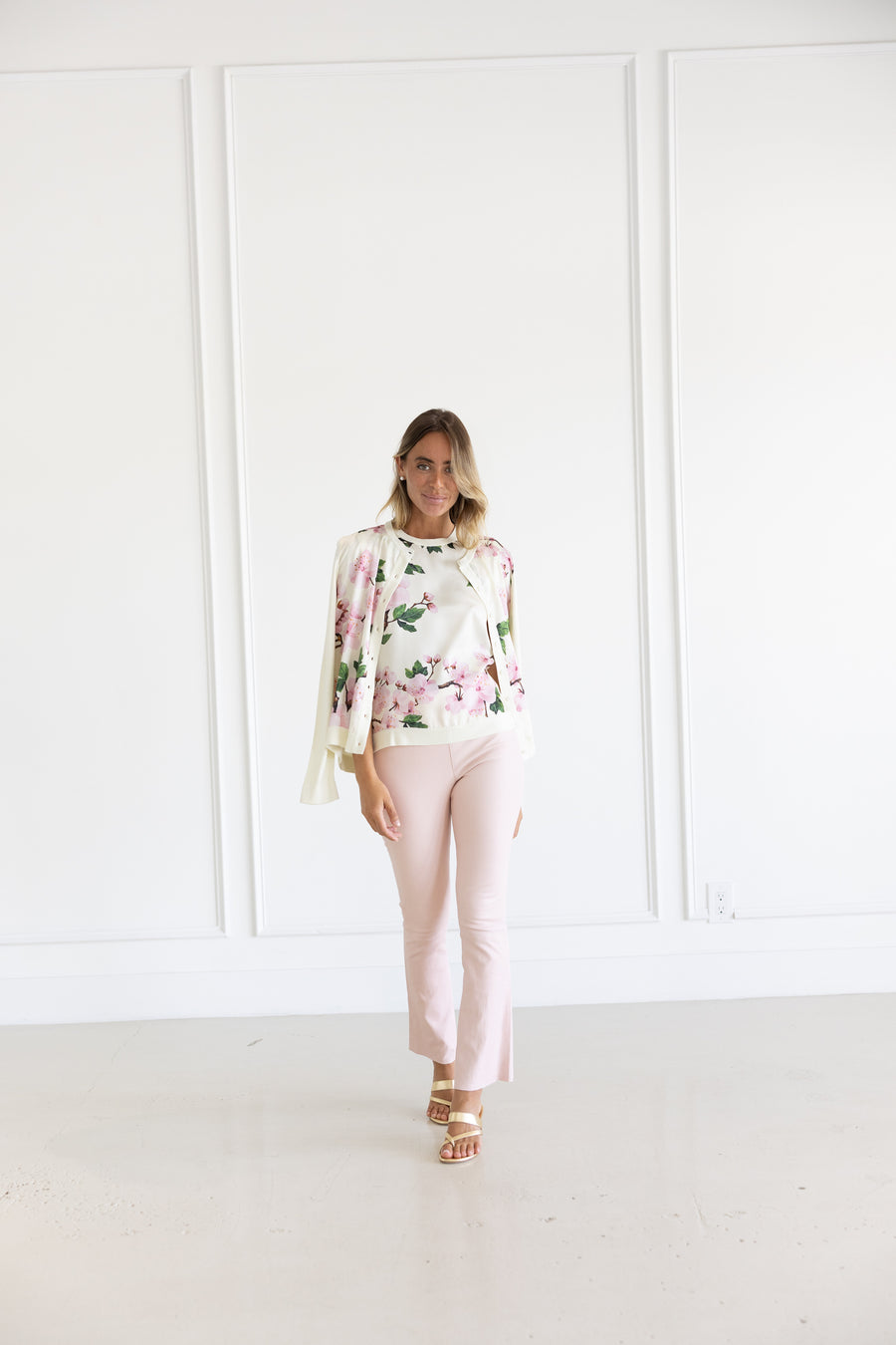 SPRWMN CROP FLARE - BALLET PINK